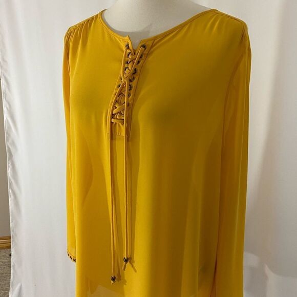 NWT Ruff Hewn Grey Bright Gold Tunic Top - Picture 2 of 9